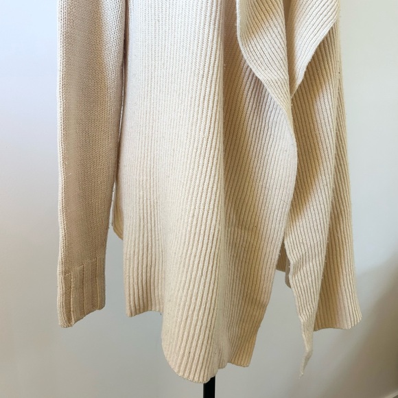 VINCE Tan Cardigan Draped Front Long, luxury Yak Wool - size Medium - Picture 8 of 10